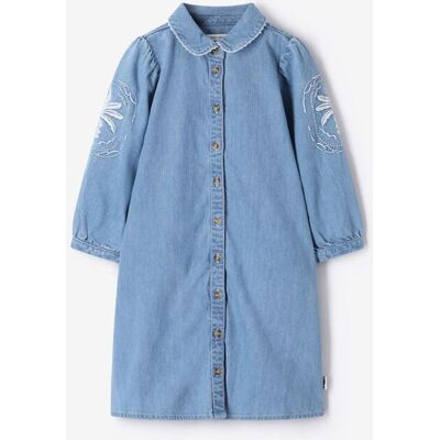 Sissy-Boy Robe En Jean Avec Broderies - Bleu meisje 134-140 Sissy-Boy Robe En Jean Avec Broderies - Bleu meisje 134-140