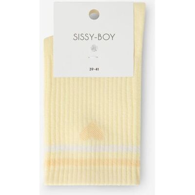 Sissy-Boy Chaussettes Avec Cœur - Jaune Clair vrouw 36-38 Sissy-Boy Chaussettes Avec Cœur - Jaune Clair vrouw 36-38