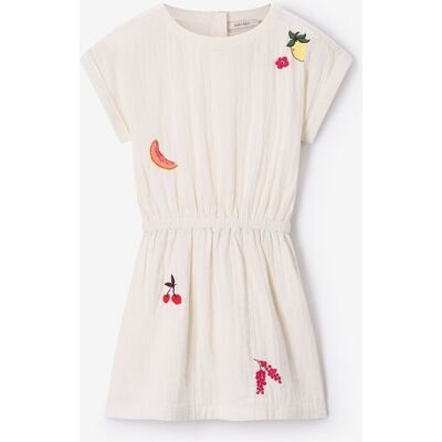 Sissy-Boy Robe Avec Broderies - Blanc meisje 110-116 Sissy-Boy Robe Avec Broderies - Blanc meisje 110-116