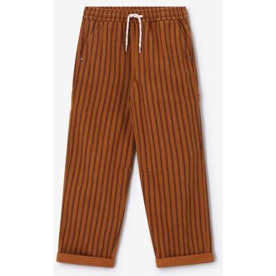 Sissy-Boy Pantalon Pull-on Rayé - Marron jongen 98-104 Sissy-Boy Pantalon Pull-on Rayé - Marron jongen 98-104