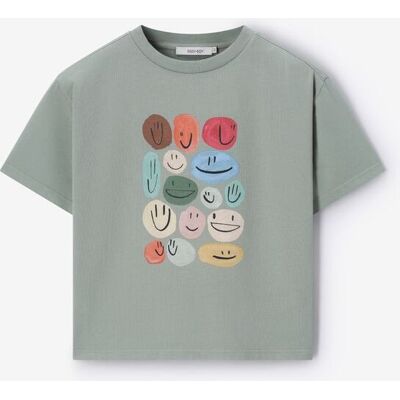Sissy-Boy T-shirt Avec Smileys - Vert Clair jongen 146-152 Sissy-Boy T-shirt Avec Smileys - Vert Clair jongen 146-152