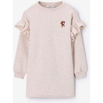 Sissy-Boy Robe Sweat Avec Volants - Beige meisje 146-152 Sissy-Boy Robe Sweat Avec Volants - Beige meisje 146-152