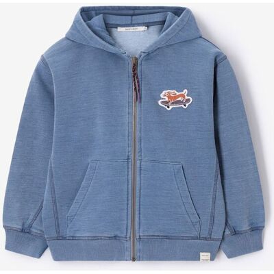Sissy-Boy Blauw Indigo Vest Met Patch jongen 146-152 Sissy-Boy Blauw Indigo Vest Met Patch jongen 146-152