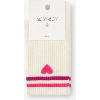 Sissy-Boy Chaussettes Avec Cœur - Blanc Cassé vrouw 36-38 Sissy-Boy Chaussettes Avec Cœur - Blanc Cassé vrouw 36-38