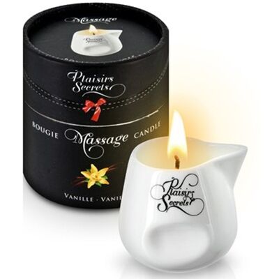 Plaisirs Secrets Bougie de massage vanille 80ml Plaisirs Secrets Bougie de massage vanille 80ml