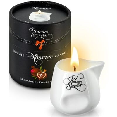 Plaisirs Secrets Bougie de massage grenadine 80ml Plaisirs Secrets Bougie de massage grenadine 80ml