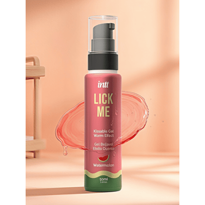 Gel comestible INTT Lick Me WATERMELON Effet Chauffant - Sensuel & Sûr Gel comestible INTT Lick Me WATERMELON Effet Chauffant - Sensuel & Sûr