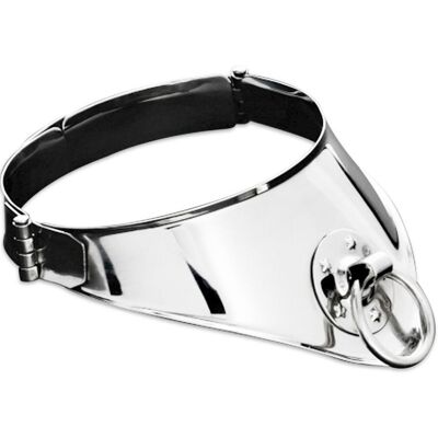 METAL HARD collier de retenue avec anneau et cadenas 12,5 cm METAL HARD collier de retenue avec anneau et cadenas 12,5 cm