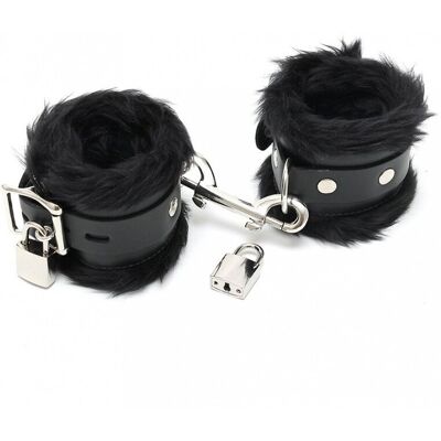 Rimba Menottes chevilles avec cadenas et fourrure Rimba Menottes chevilles avec cadenas et fourrure