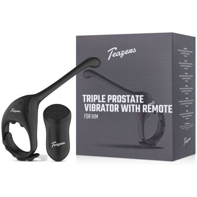 Teazers Vibromasseur Prostate Triple - Avec Télécommande Teazers Vibromasseur Prostate Triple - Avec Télécommande