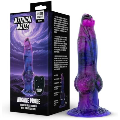 Mythical Mates Vibromasseur à poussées et vibrations avec télécommande 24 cm Mythical Mates Vibromasseur à poussées et vibrations avec télécommande 24 cm
