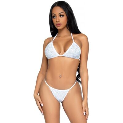 Leg Avenue Maillot Phoenix Bikini Set 81637 Blanc Leg Avenue Maillot Phoenix Bikini Set 81637 Blanc