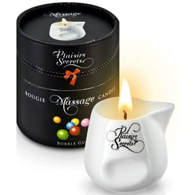 Plaisirs Secrets Bougie de massage bubble gum 80ml Plaisirs Secrets Bougie de massage bubble gum 80ml