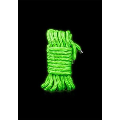Ouch! Corde de Bondage Vert Fluo Luminescente dans l'obscurité - 5m - Accessoire BDSM Ouch! Corde de Bondage Vert Fluo Luminescente dans l'obscurité - 5m - Accessoire BDSM