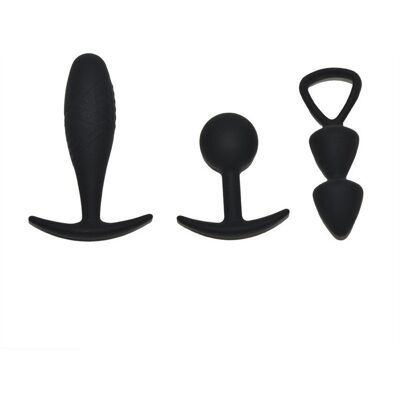 Rimba Basel - Set de Butt Plugs Taille S - Noir Rimba Basel - Set de Butt Plugs Taille S - Noir