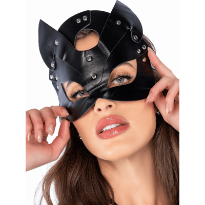 Mapalé Masque félin en faux cuir Mapalé Masque félin en faux cuir