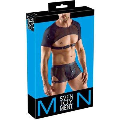 Svenjoyment Crop top noir à poitrine ouverte Svenjoyment Crop top noir à poitrine ouverte