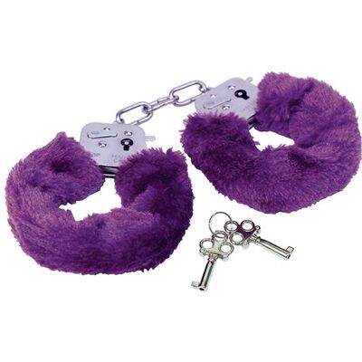 Rimba Menottes avec fourrure violette Rimba Menottes avec fourrure violette