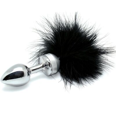 Rimba Plug Noir avec plumes (UNISEX) Rimba Plug Noir avec plumes (UNISEX)