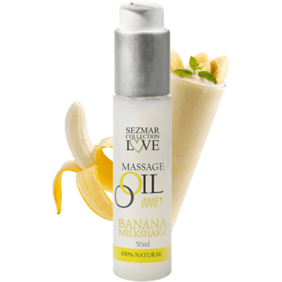 SEZMAR Huile de massage comestible parfum Milkshake - 50 ml SEZMAR Huile de massage comestible parfum Milkshake - 50 ml