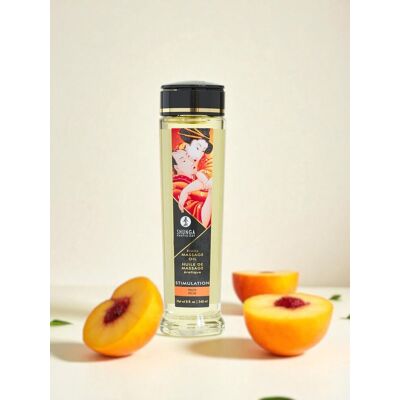 Shunga Huile de massage Stimulation pêche aphrodisiaque 240ml Shunga Huile de massage Stimulation pêche aphrodisiaque 240ml