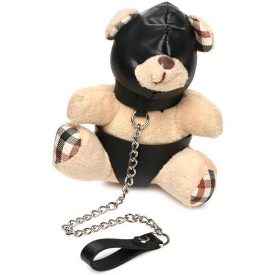 Master Series Porte-clés Peluche Teddy Bear BDSM avec cagoule Master Series Porte-clés Peluche Teddy Bear BDSM avec cagoule
