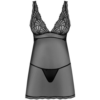 Obsessive Nuisette Sweetia Babydoll & String Noir Obsessive Nuisette Sweetia Babydoll & String Noir
