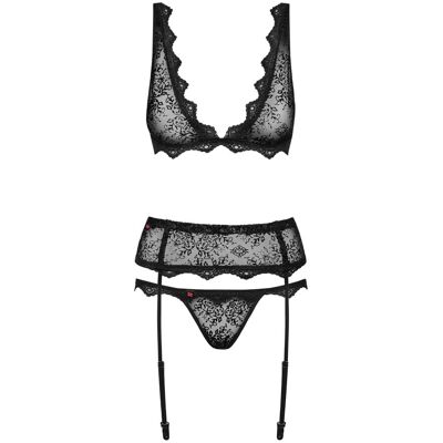 Obsessive Top porte-jarretelles et string déco velours Emperita Obsessive Top porte-jarretelles et string déco velours Emperita
