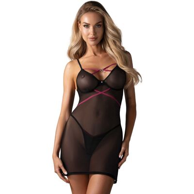Obsessive Novenes nuisette et string - Noir Obsessive Novenes nuisette et string - Noir