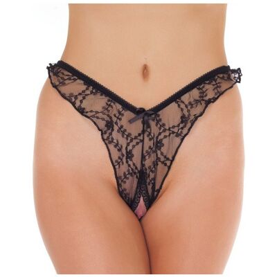 Amorable by Rimba Slip brésilien Ouvert - Talle unique - Noir Amorable by Rimba Slip brésilien Ouvert - Talle unique - Noir