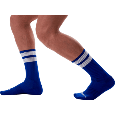 Barcode Berlin Chaussettes Gym Socks Bleu-Blanc Barcode Berlin Chaussettes Gym Socks Bleu-Blanc