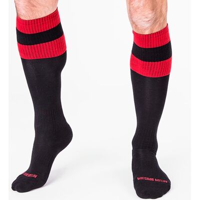 Barcode Berlin Chaussettes FOOTBALL SOCKS Noir-Rouge Barcode Berlin Chaussettes FOOTBALL SOCKS Noir-Rouge