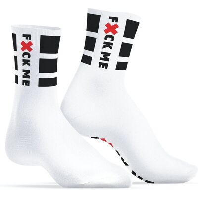 Chaussettes blanches Fuck Me SneakXX Chaussettes blanches Fuck Me SneakXX