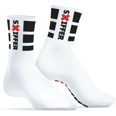Chaussettes blanches Sniffer SneakXX Chaussettes blanches Sniffer SneakXX