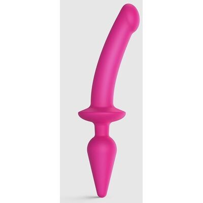 Strap-on-Me Fuchsia 2 en 1 Dildo & Plug - Sextoy Strap-on-Me Fuchsia 2 en 1 Dildo & Plug - Sextoy