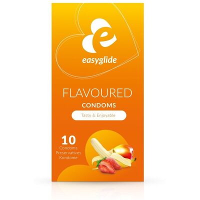 EasyGlide - Préservatifs Parfumés - 10 pièces - Préservatif EasyGlide - Préservatifs Parfumés - 10 pièces - Préservatif