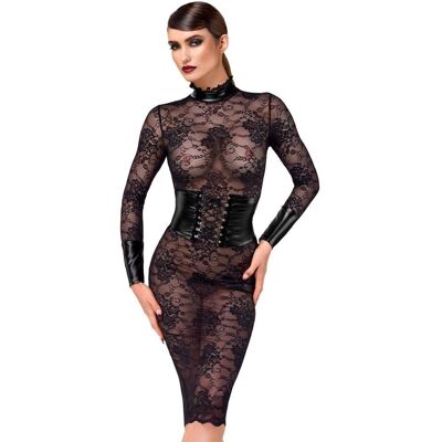 Noir HandMade Robe en dentelle noire Kink Royal Noir HandMade Robe en dentelle noire Kink Royal