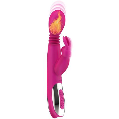 Vibe Vibromasseur rabbit chauffant avec rotation et va-et-vient rose Vibe Vibromasseur rabbit chauffant avec rotation et va-et-vient rose