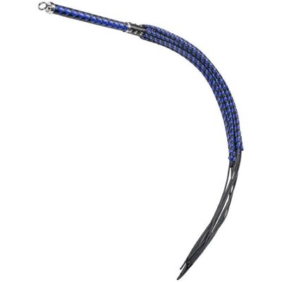 Rise Fouet en cuir premium noir et bleu Rise Fouet en cuir premium noir et bleu