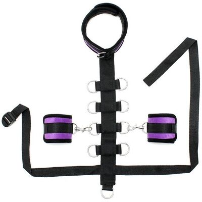 Rimba Collier et Menottes violet velcro Rimba Collier et Menottes violet velcro