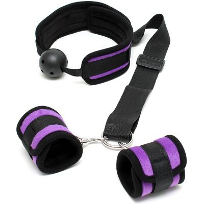 Rimba Collier Baillon et Menottes violet velcro Rimba Collier Baillon et Menottes violet velcro