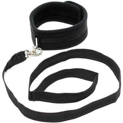 Rimba Collier Laisse Velcro - Noir Rimba Collier Laisse Velcro - Noir