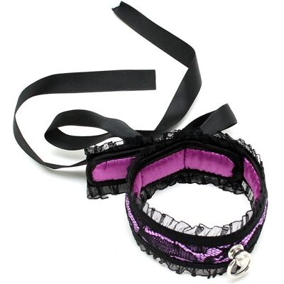 Rimba Collier Satin - Noir et Violet Rimba Collier Satin - Noir et Violet