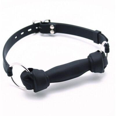 Rimba Muzzle en silicone avec os de chien - Équipement BDSM Rimba Muzzle en silicone avec os de chien - Équipement BDSM