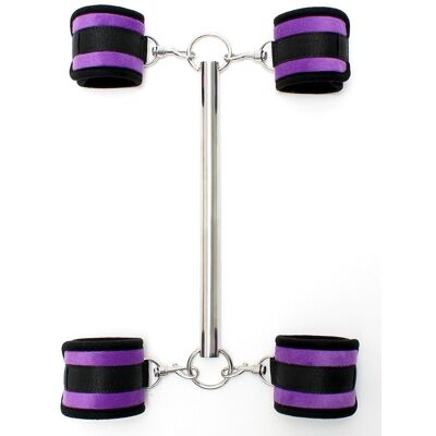 Rimba Barre d'écartement 4 menottes violet Rimba Barre d'écartement 4 menottes violet