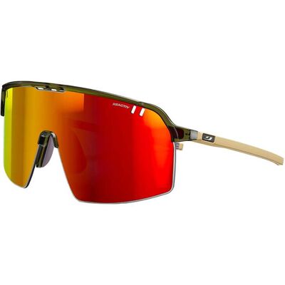 Julbo - Lunettes de soleil - Intensity Vert Kaki/Beige Mat Reactiv 1-3 Light Amplifier Julbo - Lunettes de soleil - Intensity Vert Kaki/Beige Mat Reactiv 1-3 Light Amplifier