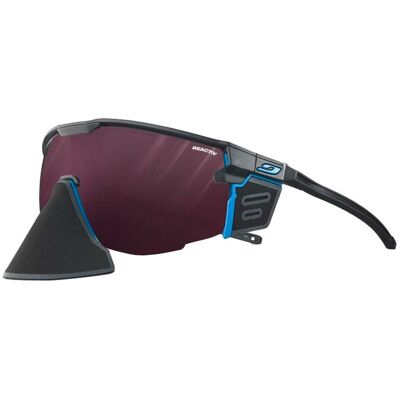 Julbo - Lunettes de soleil - Ultimate Cover Noir/Bleu Reactiv 0-4 High Contrast Julbo - Lunettes de soleil - Ultimate Cover Noir/Bleu Reactiv 0-4 High Contrast