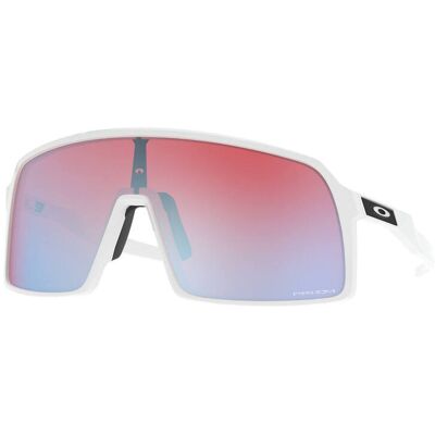 Oakley - Lunettes de soleil - Sutro Polished White Prizm Snow Sapphire Irid - Blanc Oakley - Lunettes de soleil - Sutro Polished White Prizm Snow Sapphire Irid - Blanc