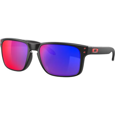 Oakley - Lunettes de soleil - Holbrook Matte Black Positive Red Iridium - Noir Oakley - Lunettes de soleil - Holbrook Matte Black Positive Red Iridium - Noir