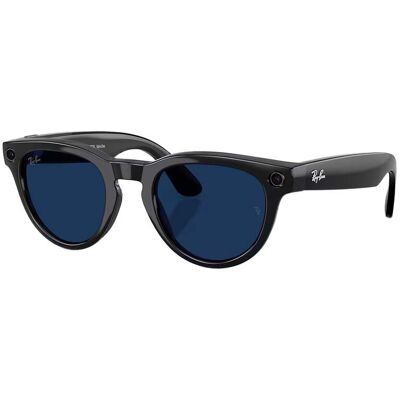Rayban - Lunettes de soleil photochromiques connectées - Ray-Ban META Headliner - Gen 2 Shiny Black/Transitions Sapphire - Noir Rayban - Lunettes de soleil photochromiques connectées - Ray-Ban META Headliner - Gen 2 Shiny Black/Transitions Sapphire - Noir